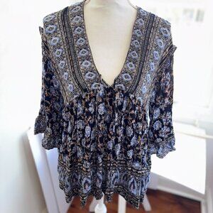 Free People The Moonlight Dance Tunic Boho Dress size Small